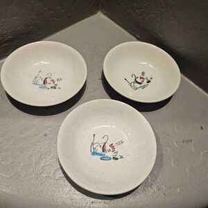 Set of 3 Vintage Salens Riviera 5.5" Salad Plates Vintage Dinnerware